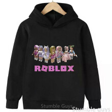 (140) Kids Roblox Warm Hoodie Autumn Sweatshirt Trendy Game Graphic Boys Girls Casual Sport Outfit