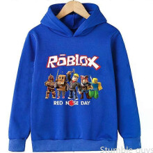 (150) Kids Roblox Warm Hoodie Autumn Sweatshirt Trendy Game Graphic Boys Girls Casual Sport Outfit