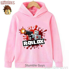 (140) Kids Roblox Warm Hoodie Autumn Sweatshirt Trendy Game Graphic Boys Girls Casual Sport Outfit