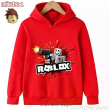 (150) Kids Roblox Warm Hoodie Autumn Sweatshirt Trendy Game Graphic Boys Girls Casual Sport Outfit