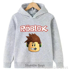 (120) Kids Roblox Warm Hoodie Autumn Sweatshirt Trendy Game Graphic Boys Girls Casual Sport Outfit