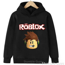 (130) Kids Roblox Warm Hoodie Autumn Sweatshirt Trendy Game Graphic Boys Girls Casual Sport Outfit