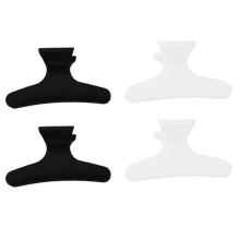4PCS Black White Hairdressers Butterfly Style Styling Hair Clamps Clips Claw Clasps Hairdressing Salon Tool