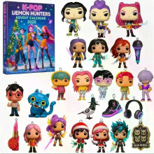 (Yellow) Kpop Witch Hunt Arrival Calendar Huntrix Rumi Mira Zoey SAJA Boys Derpy Tiger New Year Decoration Christmas Countdown Toy Gifts