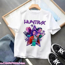 (110) 2025 Hot KPop Demon Hunters Girl Boy T Shirt Movie Fans Gift Summer Baby Clothes Tops Cartoon Print Cool Kids Tee Harajuku Top