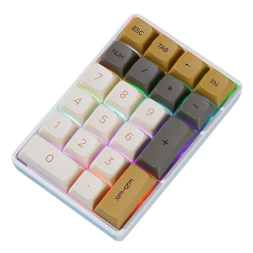 21Keys  Keyboard 2.4G Wireless Number Pad Mechanical Numeric Keypad for Accounting Numpad Gaming ProgrammingKeypad A