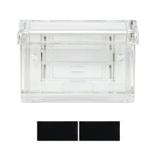 Outdoor Business Card Holder Wall Mount Acrylic Business Card Box Included Clear Holder Peel and Stick for Office Store