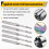 10 PCS 2mm x 15mm Carbide Single Flute End Mill Router Bit for Engraving Machine 6