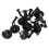 20Pcs  Liner Push Clips Retainer with 50Pcs  Lined with Fasteners Rivet Snaps Decorative Panel Snaps 2