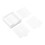 Sticky Note Stencil Compatible with Post Notes,3x3 Sticky Pads Base with 2 Stencils Included,Memo Pad Organizer White 2