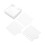 Sticky Note Stencil Compatible with Post Notes,3x3 Sticky Pads Base with 2 Stencils Included,Memo Pad Organizer White 3