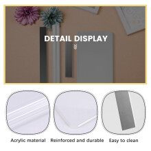6 StüCk Acryl Fester Ton Roller Klare Acryl Platte Rechteckige RüCkwand Flexible Polymer Ton Cutters Karbon