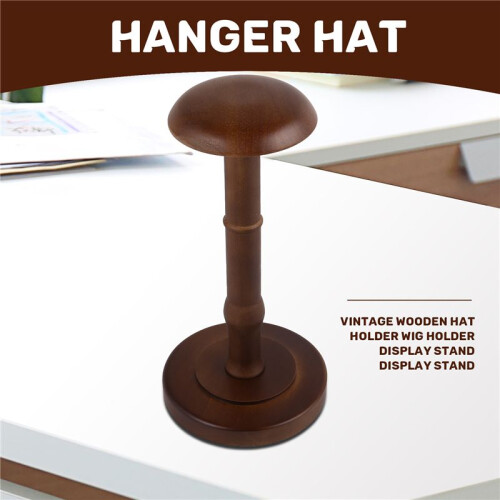 Vintage Holz Huthalter Perueckenhalter Stand 1