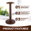 Vintage Holz Huthalter Perueckenhalter Stand 5