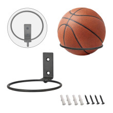 4 Pack Foldable Holder Wall Mounted,Sports Display Rack for Basketball Volleyball Rugby Soccer Football