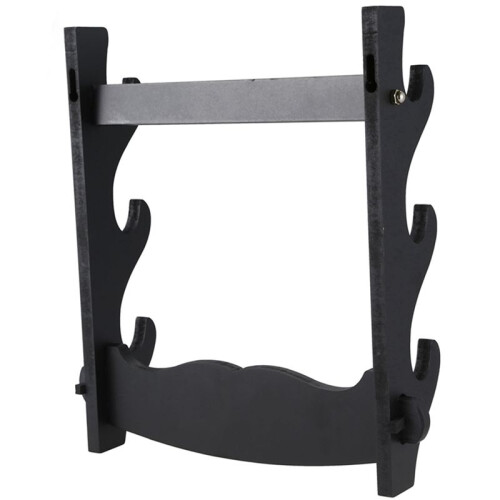 2X 3 Tier Wall Mount Samurai Sword Katana Holder Stand Hanger Bracket Rack Display 1