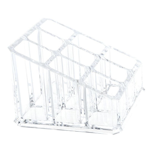 2X Makeup 9 Lipstick Acrylic Storage Display Stand Case Rack Holder Organizer 2