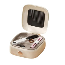 Thread and Needle Kit Magnetic Needle Thread Box with 16 Colors of Sewing Thread 20 Needles Portable Double Layer A