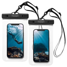 Capa à prova d'água universal Spigen A601, pacote com 2 unidades - Cristalina