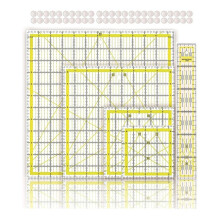 Quilting-Lineale, Transparente, Quadratische Quilt-Vorlagen Aus Acryl, Stoffschneidelineal für Bastelprojekte, Quilten und NäHen