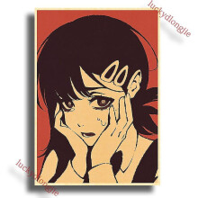 (42x30cm(a3), 43) Chainsaw Man Anime Poster Retro Kraft Paper Vintage Home Decor Painting Living Picture Gift Wall Stickers Cafe Decor Art Wal