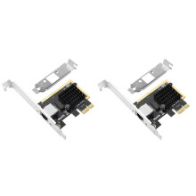 2X 2.5Gbps Gigabit Network Adapter PCI-E 2.5G Network Card RJ45 LAN Controller Card RTL8125B Chip Network Card