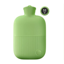 (L, 2) PVC Hot Water Bag with Temperature Gauge Hand Warmer Long lasting Insulation