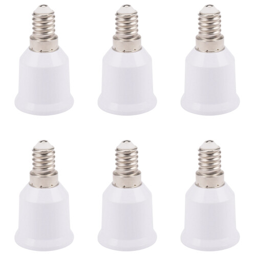 6X da E14 A E26 E27 Adattatore per Lampadario A Luce Socket da E14 A Medio Socket E26 E27 Converter Adattatore per Bulbo di Base
