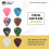 20pcs Colorful Celluloid Thin Guitar Picks 0.46mm / 0.71mm Color Random 3