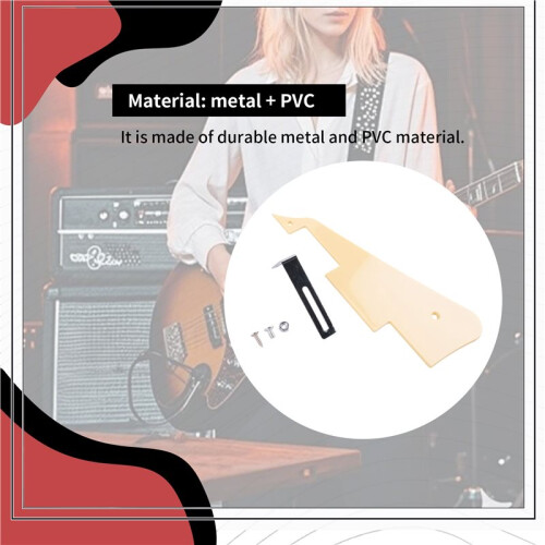 Guitar Pickguard Cream Single Ply Guard Plate Pickguard för  LP Gitarrdelar 2