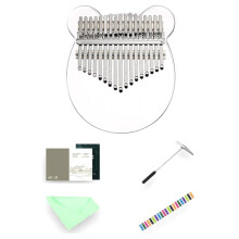 Kalimba 17 Toetsen Duimpiano, Helder Transparant Acryl Vingerpiano-Instrument