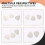 6x Stainless Steel Guitar Picks - Silver 5