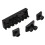 2X 7 String Locking Nut Electric Guitar Nut Tremolo Bridge 48mm (Black) 9