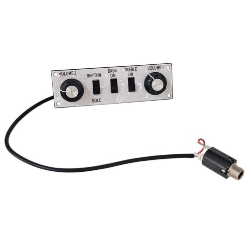 Wired Alloy Control  Plate with Knobs Violin Bass Guitar Replacement Parts 2