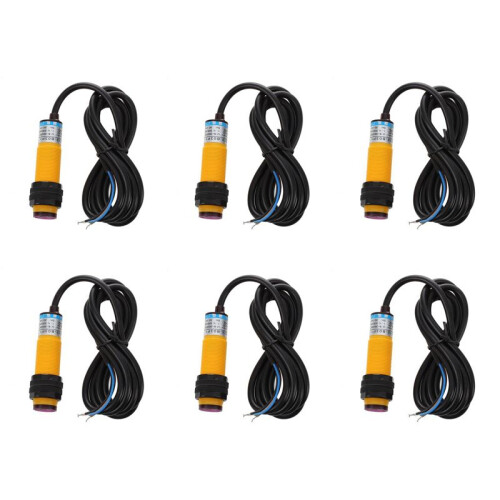 6X 3  6-36V PNP-Lichtschranke Kabel IR-Sensor-Schalter 30cm E18-B03P1