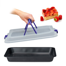 Juego de utensilios de cocina de acero inoxidable (3 piezas): bandeja para tartas, coladores para pasta y estante para especias