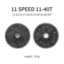 (11-40T 11 Speed, Black) Bike 8/9/10/11/12 Speed for Shimano / SRAM Cassette Flywheel - Black