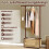 Bamboo Closet & Storage Set (2-Piece) – Rolling Bamboo Clothes Rack & 168L Foldable Storage Box 7