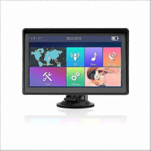 Sat Nav, 9 Inch GPS Navigation System Pre-Installed Latest UK Europe Maps with Lifetime Free Map Updates for Car Truck Lorry Motorhome POI Search, Spe