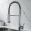 (Chrome) Kitchen Mixer Tap 360Swivel, Modern High Arc Single Handle Spring Kitchen Sink Faucet with Pull Out Spray Head2-Modes Spray 1