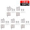 10Pcs Concealed Hinges Invisible Cabinet  and Down Door Pivot CT Corner Codes for Wood Panel Cupboard Display Support 2