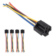 SODIAL (R) 5 Stueck 5 Pin Leitungen Kabel Relais Sockel Baumstecker 12V fuer Auto