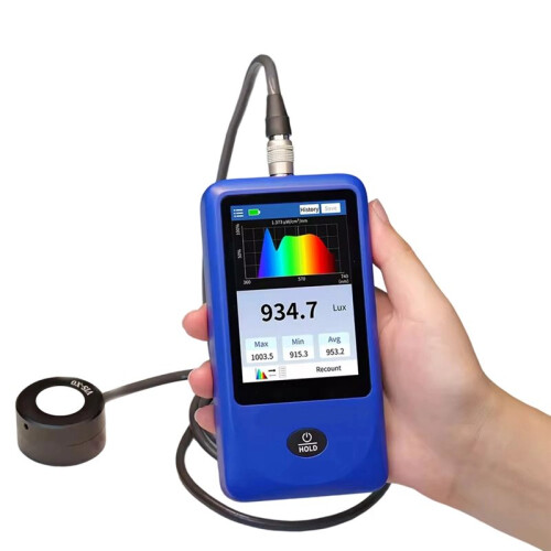 Multi-Parameter Spectral Illuminance Meter CRI Meter CCT Lux Tester Spectrometer Light Spectrum Meter LS335