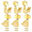 6PCS Guitar Tuner Pegs Set Guitar Tuner Tuners  Guitar Replacement Buttons Knobs 1