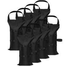 Pesi per Gazebo, Confezione da 8, Sacco di Sabbia per Tende 46 X 23 cm, Sacchi di Sabbia per Pesare con Fissaggio, Peso Sacco di Sabbia per Tende
