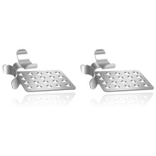 Roof de-Icing Cable Clips, 100 Pack Metal Clip, Heat Cable Roof Clip, Aluminum Roof Clips, Deicing Cable Clips