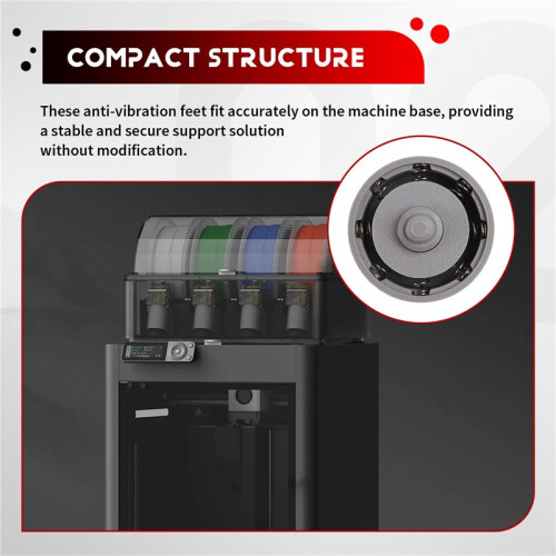 For  P2S Anti-Vibration Foot Strong Shock Absorption 3D Printer Foot Pad Improve Print Quality 3D Printer Part 2