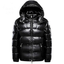 (3XL, Black) Stylish Short Down Jacket For Men Women Couple Coat