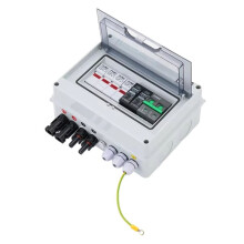 2 in 1 Out 600V 15A Solar Photovoltaik PV Kombinationsbox mit Blitzschutzsicherung MCB SPD Wasserdicht IP65