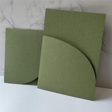 30pcs 18x13cm Green Envelope for Wedding Postcards Giftbox 250gsm Vellum Invitations Message Brown